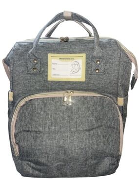 3-in-1 Multifunctional Diaper
Backpack w/Foldable
Changing Station Heather Grey
